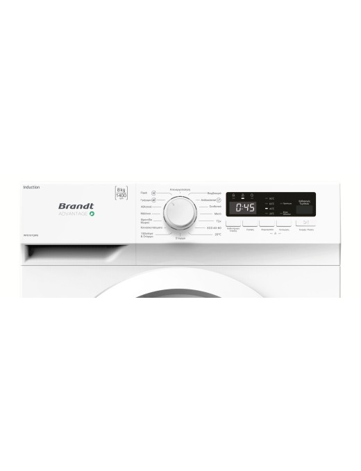 Brandt WFB181QWG Πλυντήριο Ρούχων 8kg με Ατμό