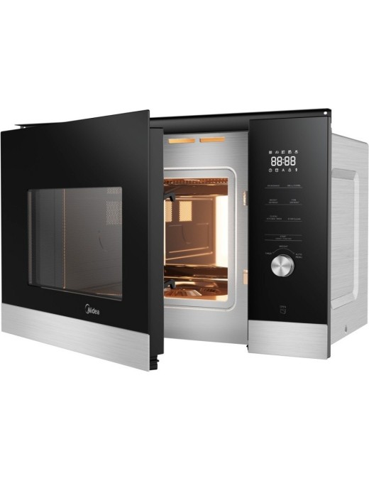 Midea MBMTG925E Εντοιχιζόμενος Φούρνος Μικροκυμάτων με Grill 25lt Μαύρος