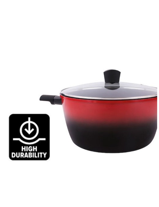 Izzy Cayenne 224160 Βαθιά Κατσαρόλα από Αλουμίνιο 28cm