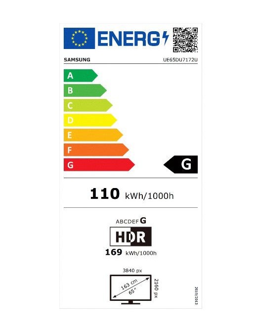 SAMSUNG UE65DU7172UXXH 65" Τηλεόραση