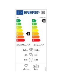 TCL CP1012SA0 Πλυντήριο-Στεγνωτήριο Ρούχων 10kg/6kg Ατμού 1200 Στροφές