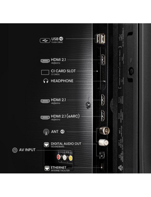 HISENSE 43E7NQ 43" QLED 4K Τηλεόραση