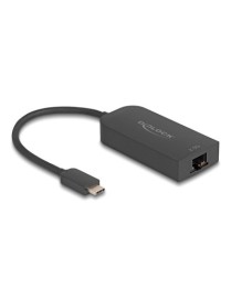 DELOCK αντάπτορας δικτύου 66046, USB-C, 2.5Gbps Ethernet, μαύρος