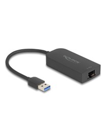 DELOCK αντάπτορας δικτύου 66045, USB, 2.5Gbps Ethernet, μαύρος