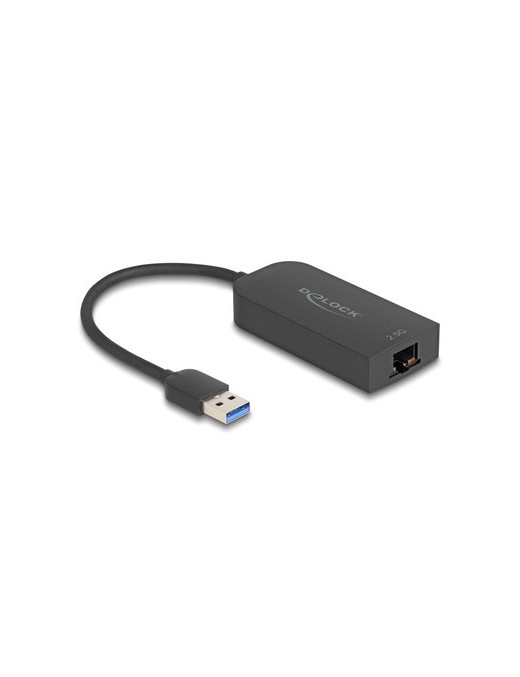 DELOCK αντάπτορας δικτύου 66045, USB, 2.5Gbps Ethernet, μαύρος