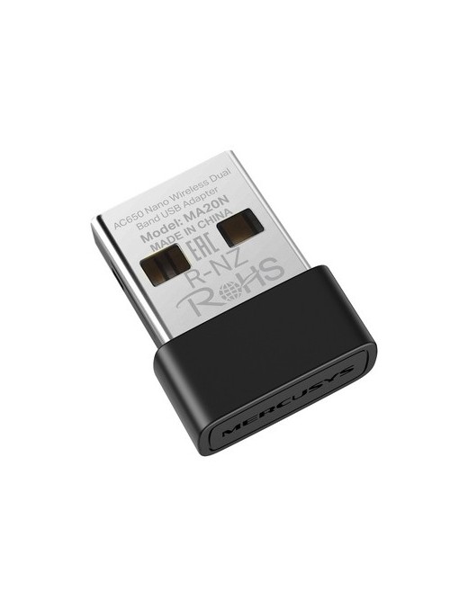 MERCUSYS ασύρματος USB αντάπτορας δικτύου MA20N, 650Mbps AC650, Ver 1.0