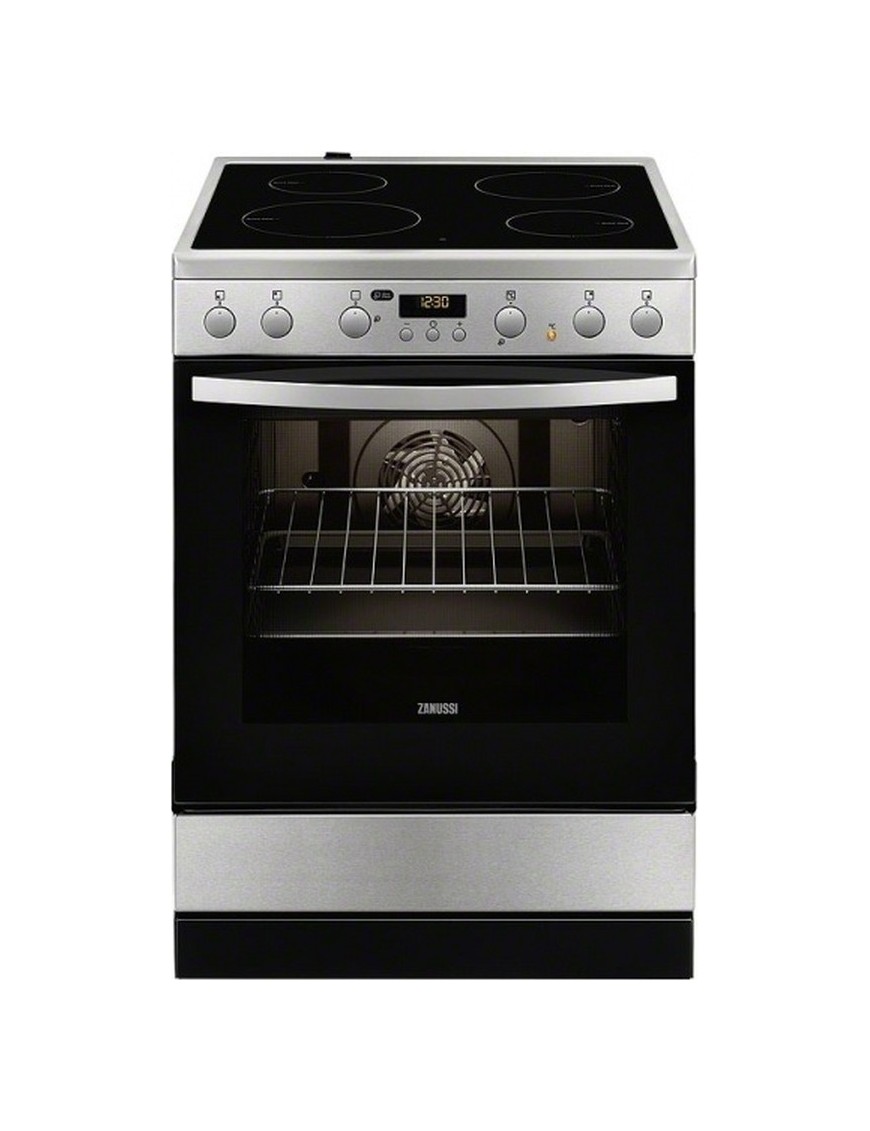 Zanussi ZCV65320XA Κουζίνα 72lt με Κεραμικές Εστίες Inox