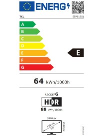 TCL Smart Τηλεόραση 55" 4K UHD LED 55P61B HDR