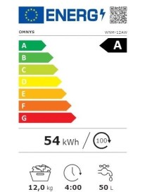 Omnys WNM-12AW Πλυντήριο Ρούχων 12kg 1400 Στροφών