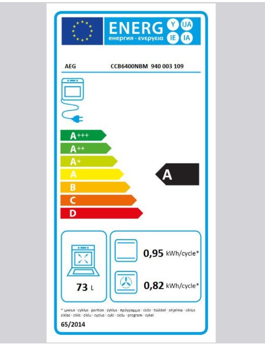AEG CCB6400NBM Κουζίνα Ελεύθερη