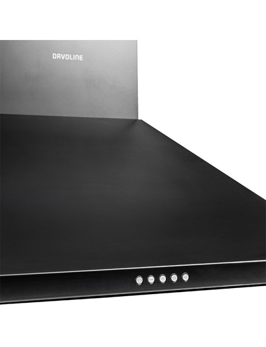 Davoline Chester 090 BL Απορροφητήρας Καμινάδα 90cm Μαύρος