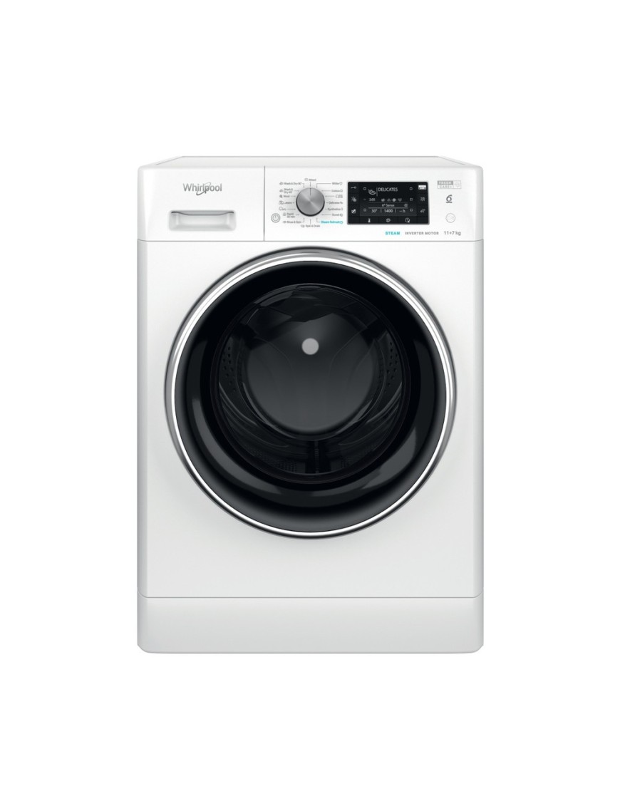 Whirlpool FFWDD 1176258 BCV EE Πλυντήριο-Στεγνωτήριο Ρούχων 11kg/7kg Ατμού 1600 Στροφές