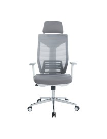 Καρέκλα γραφείου διευθυντή Commend pakoworld mesh γκρι ύφασμα
