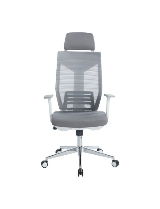 Καρέκλα γραφείου διευθυντή Commend pakoworld mesh γκρι ύφασμα