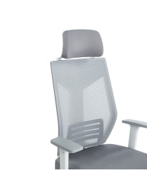 Καρέκλα γραφείου διευθυντή Commend pakoworld mesh γκρι ύφασμα