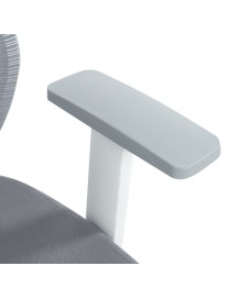 Καρέκλα γραφείου διευθυντή Commend pakoworld mesh γκρι ύφασμα