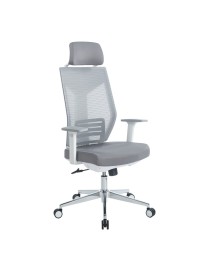 Καρέκλα γραφείου διευθυντή Commend pakoworld mesh γκρι ύφασμα