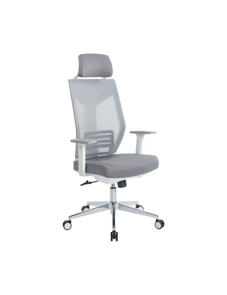 Καρέκλα γραφείου διευθυντή Commend pakoworld mesh γκρι ύφασμα