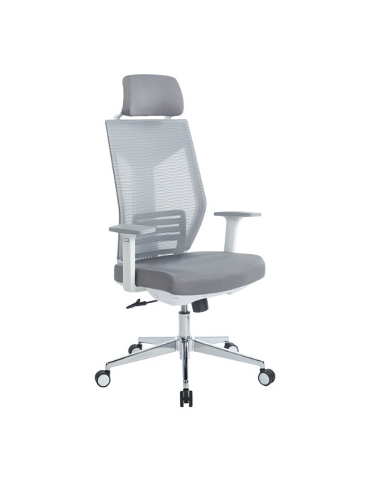 Καρέκλα γραφείου διευθυντή Commend pakoworld mesh γκρι ύφασμα