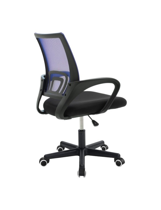 Καρέκλα γραφείου Berto II pakoworld με ύφασμα mesh σε μπλε-μαύρη απόχρωση 60x48x85-95εκ