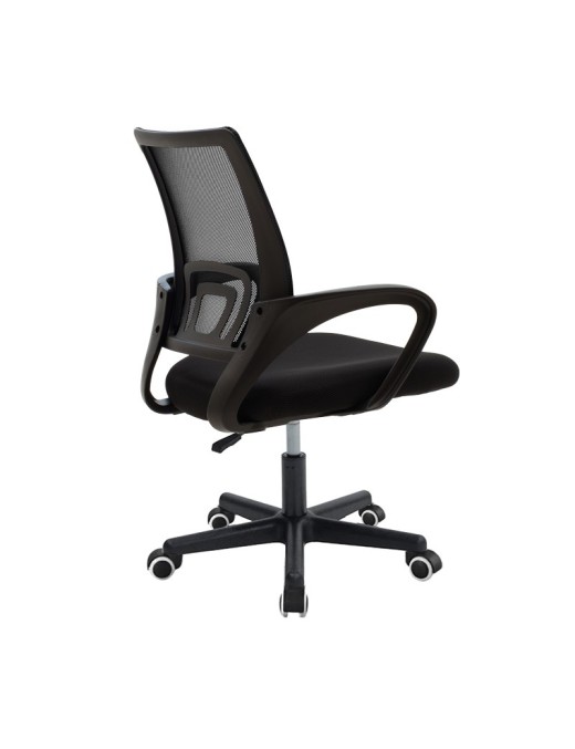 Καρέκλα γραφείου Berto II pakoworld με ύφασμα mesh σε μαύρη απόχρωση 60x48x85-95εκ