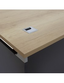 Γραφείο εργασίας επαγγελματικό Lotus pakoworld φυσικό-ανθρακί 120x80x75εκ