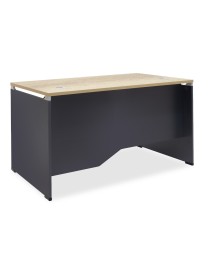 Γραφείο εργασίας επαγγελματικό Lotus pakoworld φυσικό-ανθρακί 120x80x75εκ