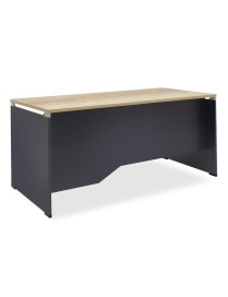 Γραφείο εργασίας επαγγελματικό Lotus pakoworld φυσικό-ανθρακί 180x80x75εκ