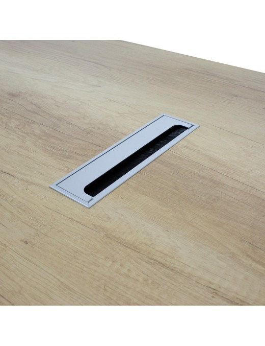 Γραφείο εργασίας αναστρέψιμο επαγγελματικό Amazon pakoworld σε φυσική απόχρωση 200x170x75εκ