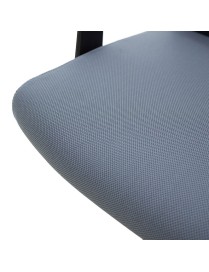 Καρέκλα γραφείου Ghost pakoworld με ύφασμα mesh χρώμα μαύρο - γκρι