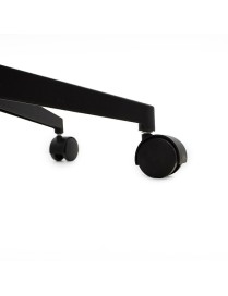 Καρέκλα γραφείου Ghost pakoworld με ύφασμα mesh χρώμα μαύρο - γκρι