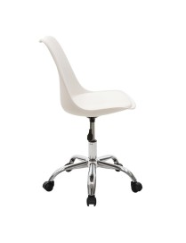 Καρέκλα γραφείου εργασίας Gaston II pakoworld PP-PU λευκό