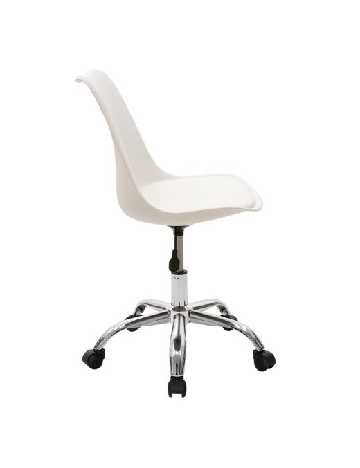 Καρέκλα γραφείου εργασίας Gaston II pakoworld PP-PU λευκό