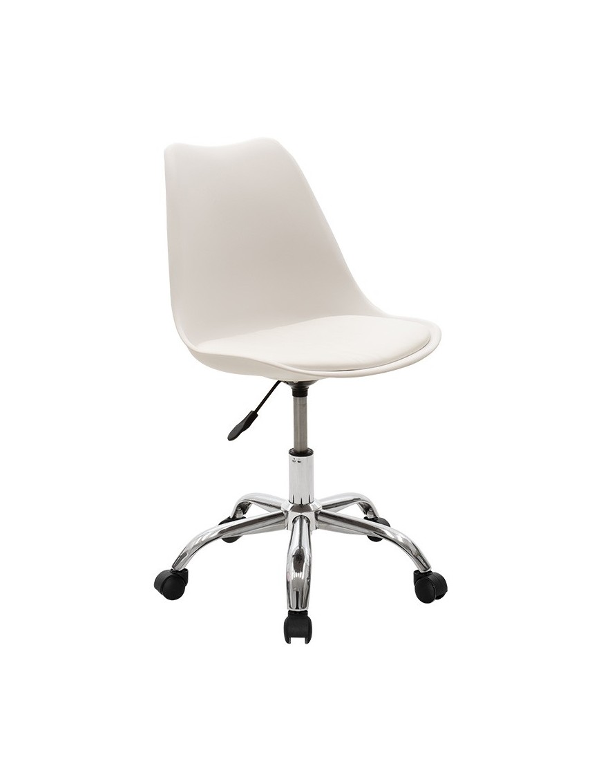 Καρέκλα γραφείου εργασίας Gaston II pakoworld PP-PU λευκό