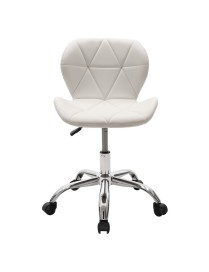 Καρέκλα γραφείου εργασίας Frea II pakoworld PU λευκό