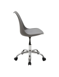 Καρέκλα γραφείου εργασίας Gaston II pakoworld PP-PU γκρι