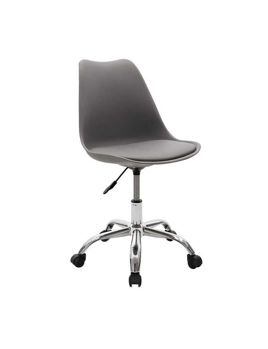 Καρέκλα γραφείου εργασίας Gaston II pakoworld PP-PU γκρι