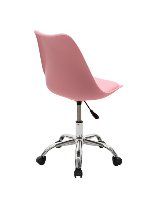 Καρέκλα γραφείου εργασίας Gaston II pakoworld PP-PU ροζ