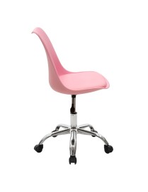 Καρέκλα γραφείου εργασίας Gaston II pakoworld PP-PU ροζ