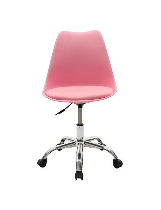 Καρέκλα γραφείου εργασίας Gaston II pakoworld PP-PU ροζ