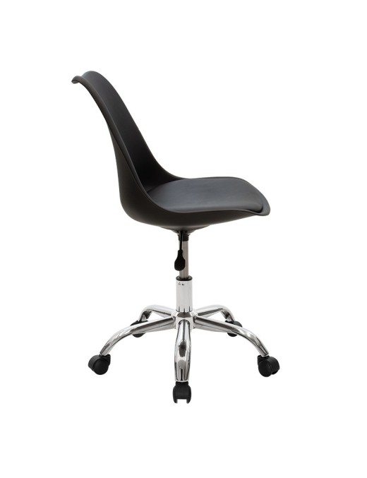 Καρέκλα γραφείου εργασίας Gaston II pakoworld PP-PU μαύρο