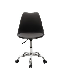 Καρέκλα γραφείου εργασίας Gaston II pakoworld PP-PU μαύρο