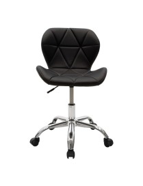 Καρέκλα γραφείου εργασίας Frea II pakoworld PU μαύρο