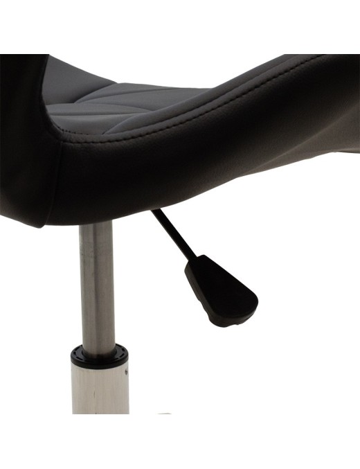 Καρέκλα γραφείου εργασίας Frea II pakoworld PU μαύρο