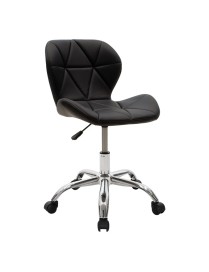 Καρέκλα γραφείου εργασίας Frea II pakoworld PU μαύρο