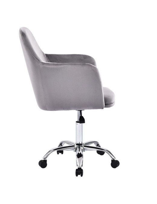 Καρέκλα γραφείου εργασίας Xever pakoworld βελούδο γκρι