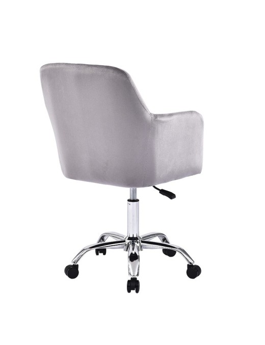 Καρέκλα γραφείου εργασίας Xever pakoworld βελούδο γκρι