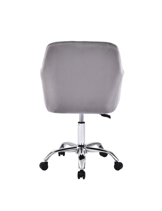 Καρέκλα γραφείου εργασίας Xever pakoworld βελούδο γκρι