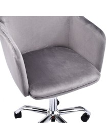 Καρέκλα γραφείου εργασίας Xever pakoworld βελούδο γκρι