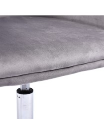 Καρέκλα γραφείου εργασίας Xever pakoworld βελούδο γκρι